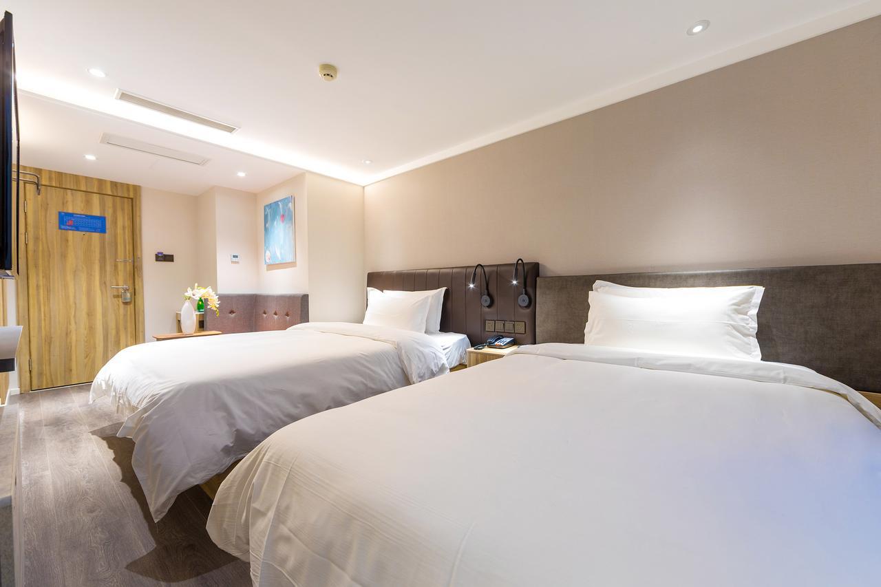 Hanting Premium Hotel Shanghai Dapu Bridge Riyueguang Shopping Mall Exteriör bild